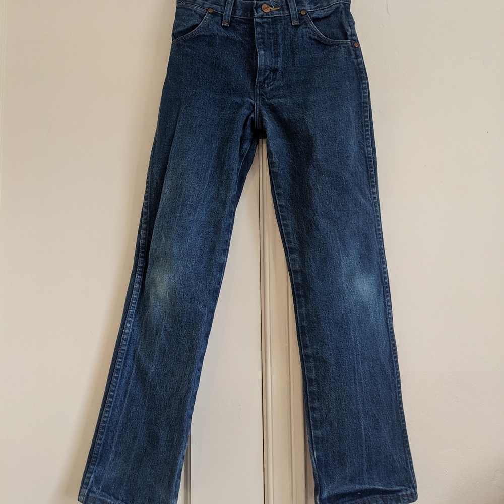 Wrangler Blue Straight Jeans Classic Denim